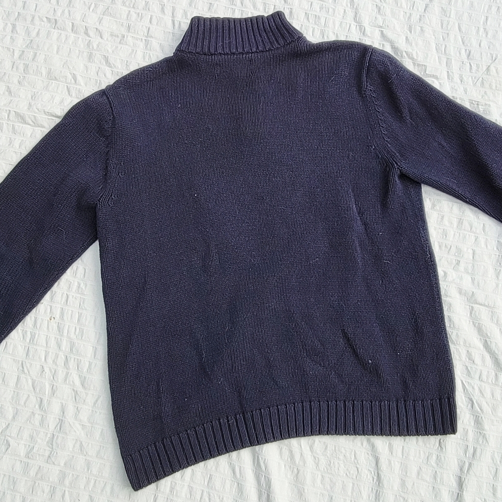 Chaps Navy Blue Quarter Zip - Picture 4 of 4